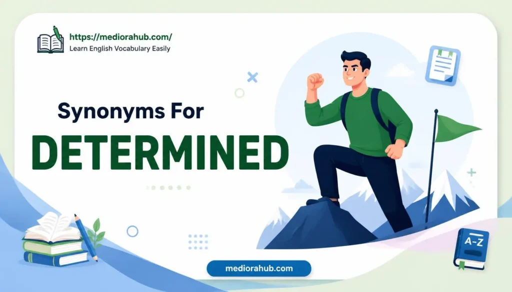 synonyms for determind