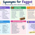 synonyms for faggot