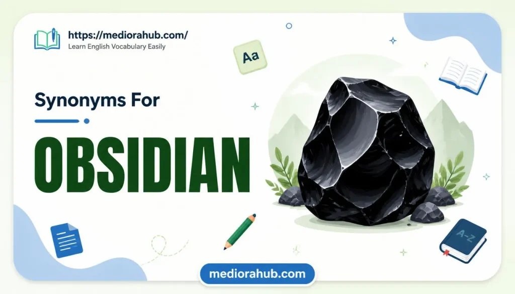 synonyms for obsidian