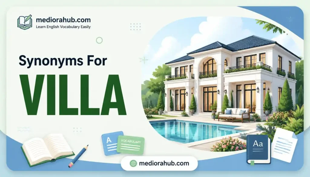synonyms for villa