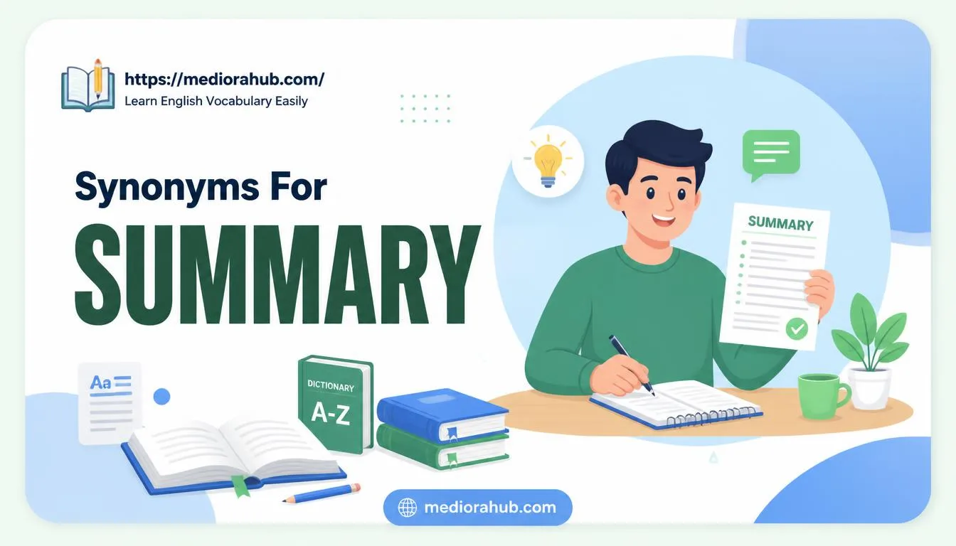 in summary synonyms