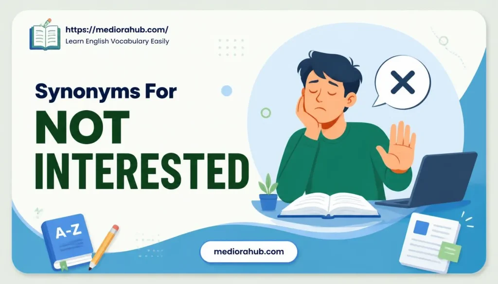 Not Interested Synonyms