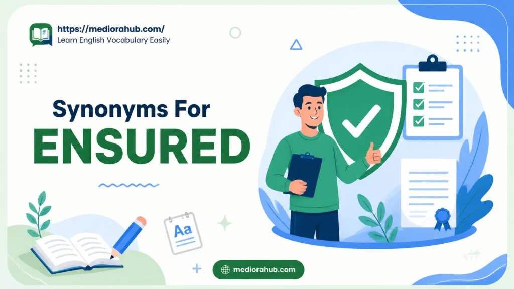 synonyms for ensured